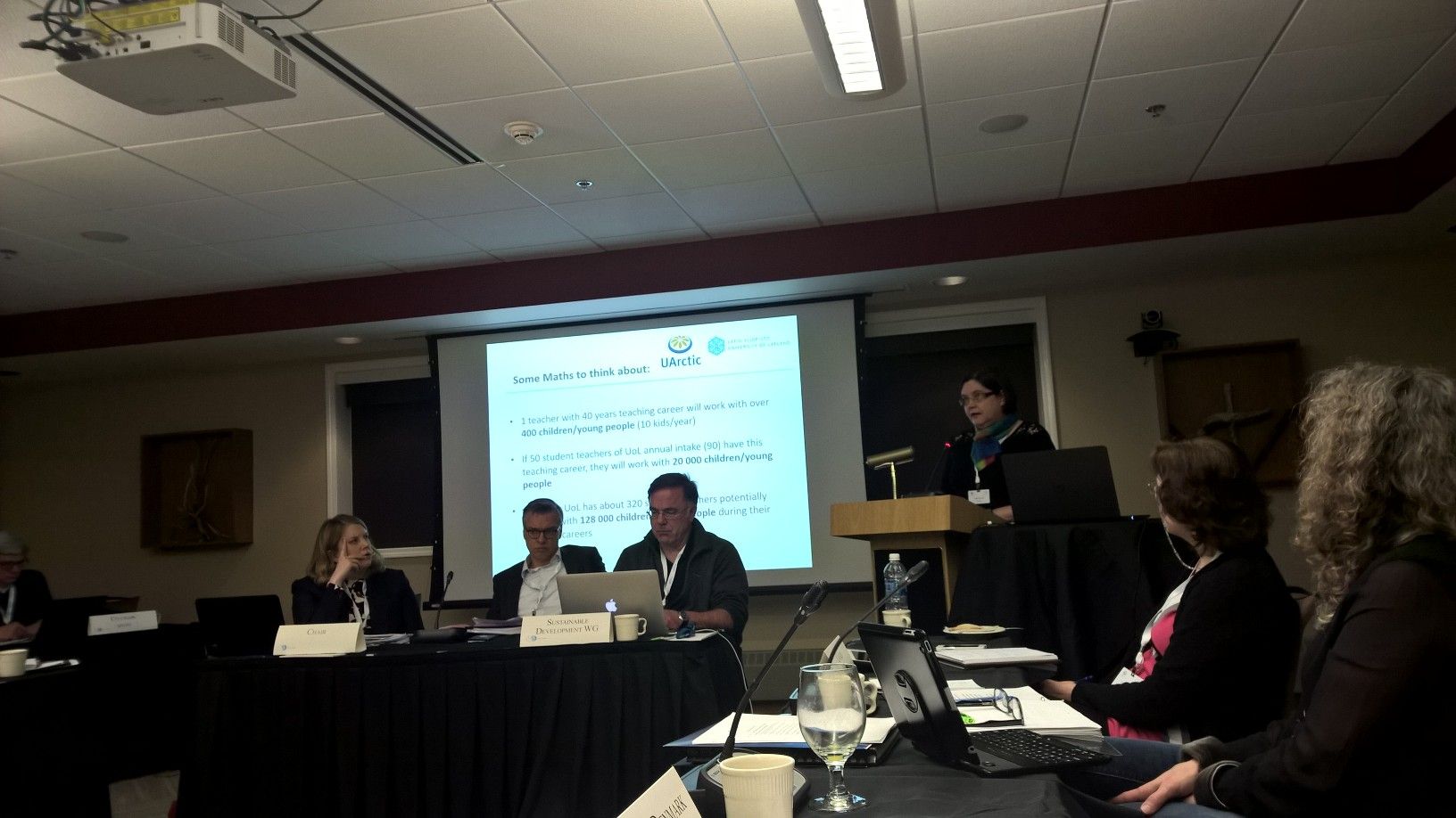 Tuija Turunen in SDWG Kotzebue meeting