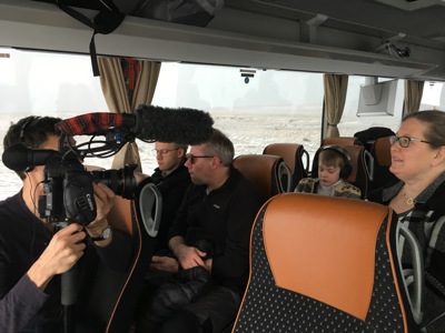 Interviewing of workshop participants by professional videographer Tom Huntingford from Superfolk Films, UK