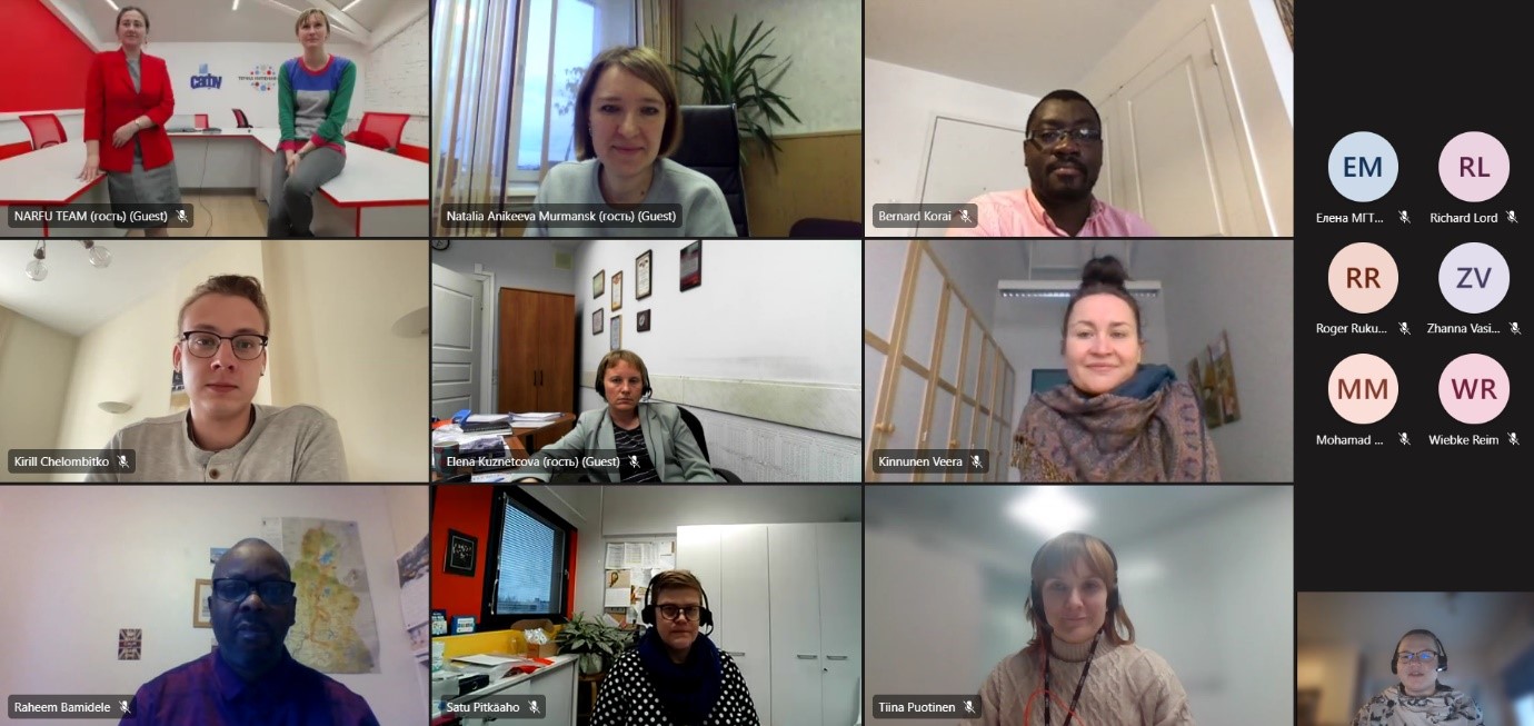 Group photo of the participants in the first UArctic TNCE meeting