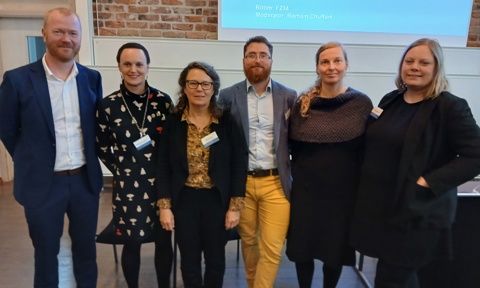 Njörður Sigurðsson, Rachael Lorna Johnstone, Maria Press, Romain Chuffart, Astrid Nonbo Andersen, Astri Dankertsen (Left To Right)