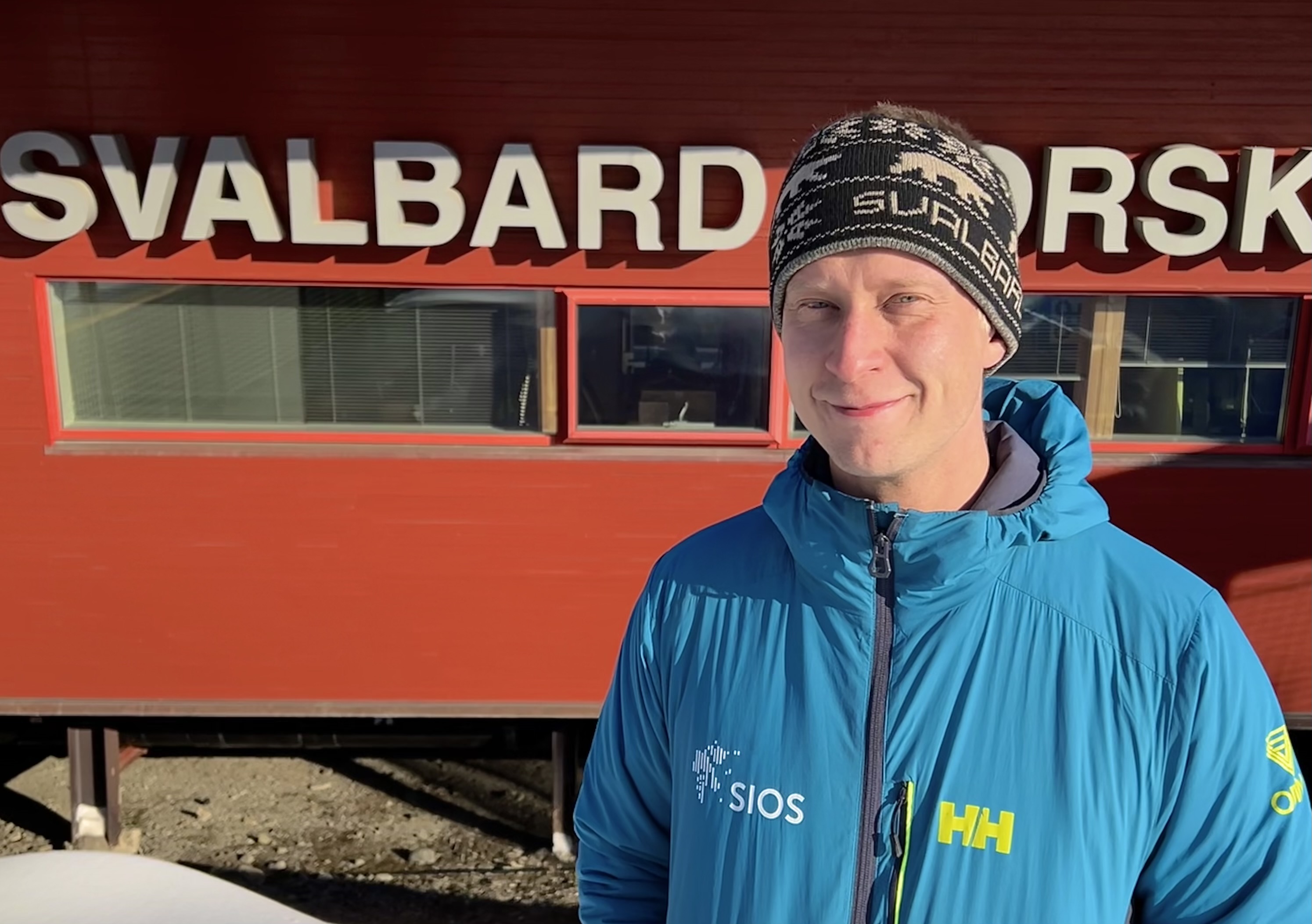Ilkka Matero In Front Of The Svalbard Science Centre In March 2023