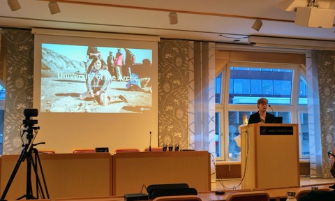 Kirsi Latola presents UArctic at Umea Arctic Forum