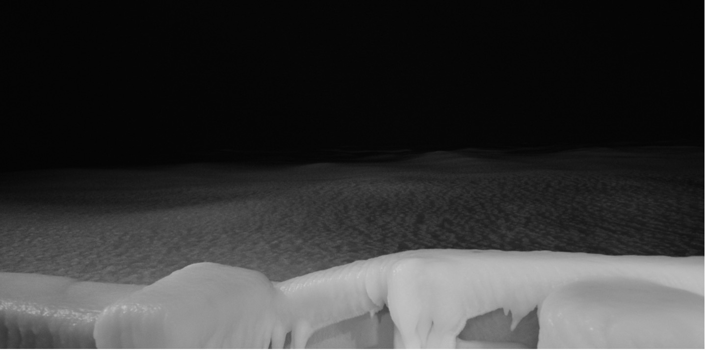 Figure 1. Slush on the edge of the Arctic sea ice, November 2025.  PHOTO: Michael Kjær